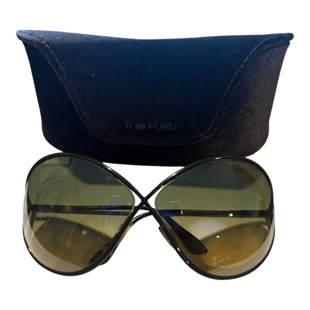 Tom Ford Lilliana‎ TF131 01P Black Gradient Sunglasses Made in Italy w/ Case - Picture 10 of 10